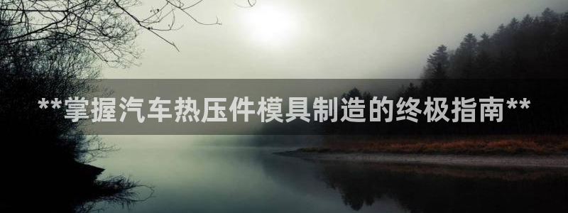 易倍申竞品：**掌握汽车热压件模具制造的终极指南**