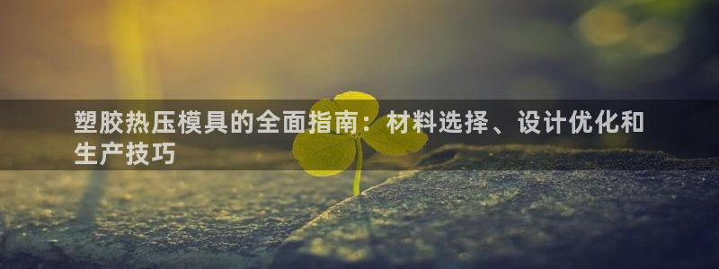 易倍达科技有限公司：塑胶热压模具的全面指南：材料选择、设