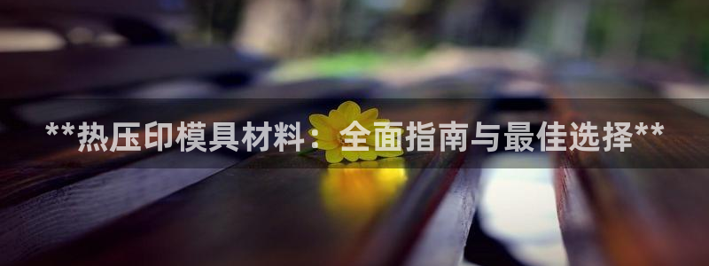 易倍思机电制造(上海)有限公司：**热压印模具材料：全面