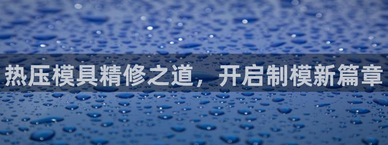 易倍网络技术有限公司是干嘛的：热压模具精修之道，开启制模