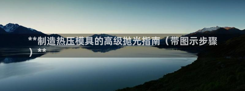 易倍网络技术有限公司：**制造热压模具的高级抛光指南（带