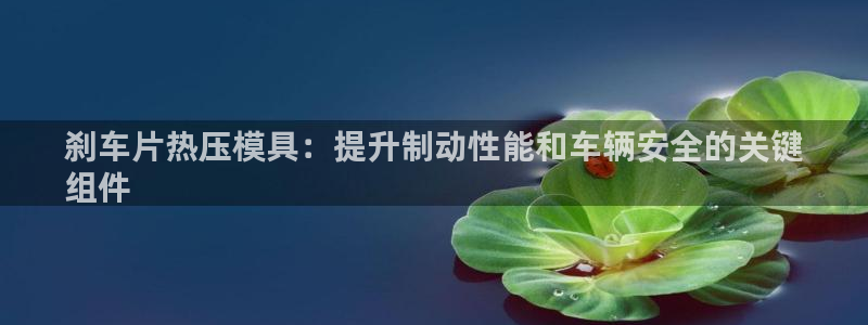 emc易倍平台：刹车片热压模具：提升制动性能和车辆安全的