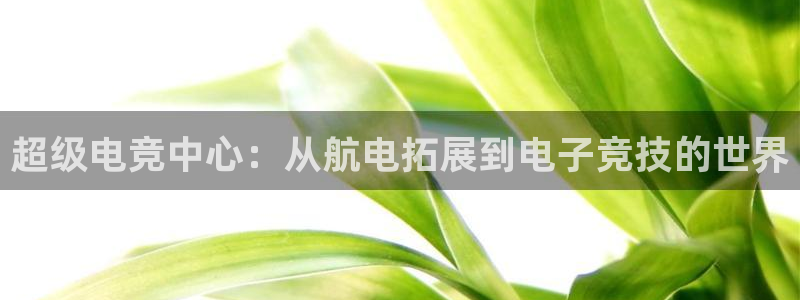 南宫电竞：超级电竞中心：从航电拓展到电子竞技的世界