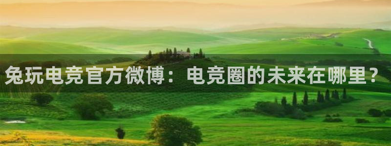 南宫电竞平台：兔玩电竞官方微博：电竞圈的未来在哪里？